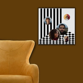 Póster Collage de fotos de familia Corrector de franjas b