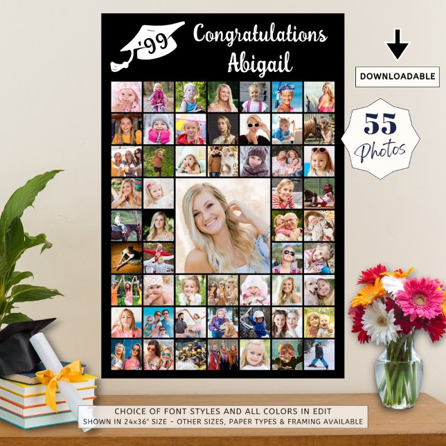 Póster Collage de fotos de felicitaciones por graduación  (Subido por el creador)