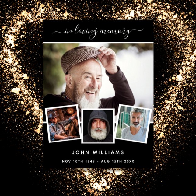 Póster Collage de fotos de funeral bienvenida memorial ne (Subido por el creador)