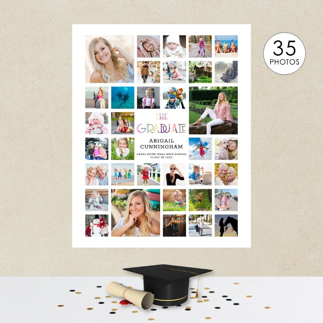 Póster Collage de fotos de Graduación EL TÍTULO (Subido por el creador)
