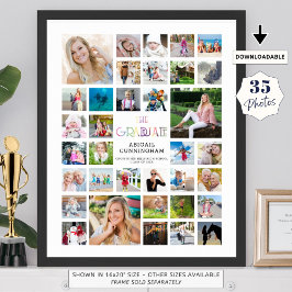 Póster Collage de fotos de Graduación EL TÍTULO