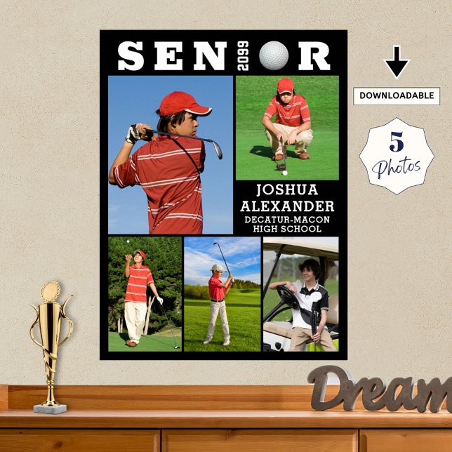 Póster Collage de fotos de Graduación Superior de Golf 5 (Subido por el creador)