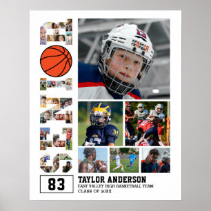 Póster Collage de fotos de Graduación Superior del equipo