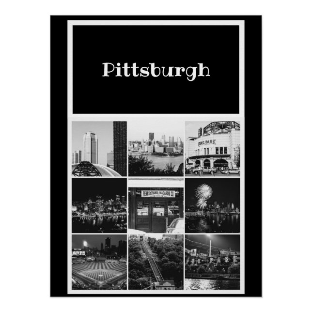 Póster Collage de fotos de imágenes poster-Pittsburgh (Anverso)