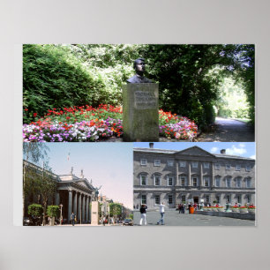 Póster Collage de fotos de Irlanda, Dublín