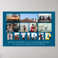 Collage de fotos de Jubilación de Jefe de Obra Ret