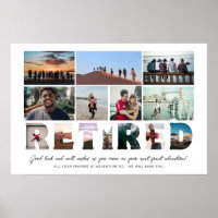 Collage de fotos de Jubilación de Jefe de Obra Ret