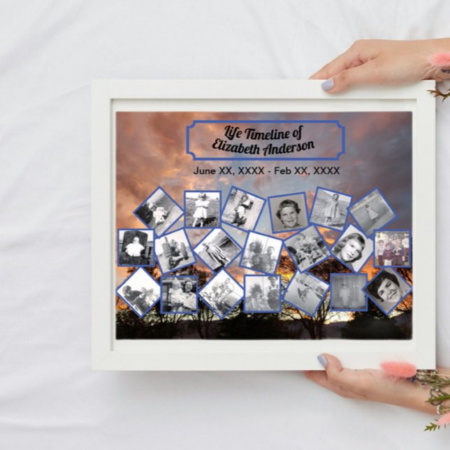 Póster Collage de fotos de línea de tiempo en el Poster d (Subido por el creador)