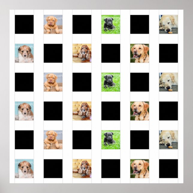 Póster collage de fotos de mascotas 18 g keepsake DIY mon (Frente)