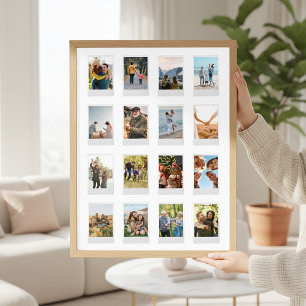 Póster Collage de fotos de película instantánea personali