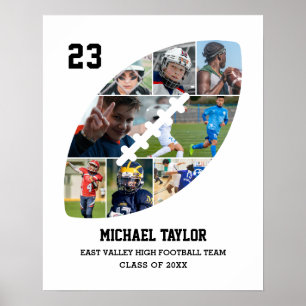 Póster Collage de fotos de pelota de graduación de equipo
