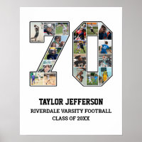 Collage de fotos del equipo deportivo 70 Senior