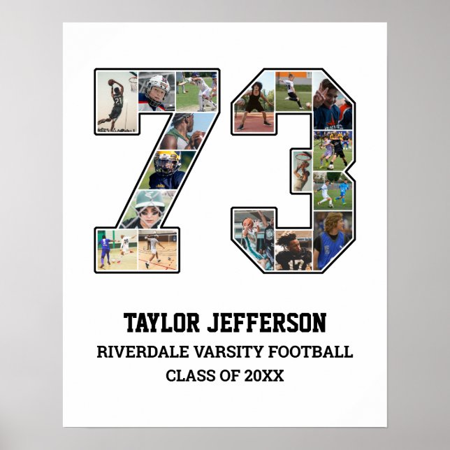 Póster Collage de fotos del equipo deportivo 73 Senior (Frente)