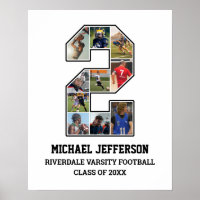 Collage de fotos del equipo deportivo senior númer