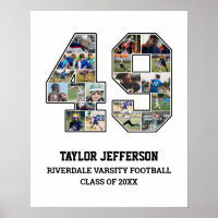 Collage de fotos del equipo deportivo senior númer