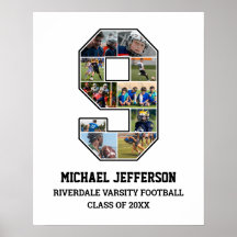 Collage de fotos del equipo deportivo senior númer