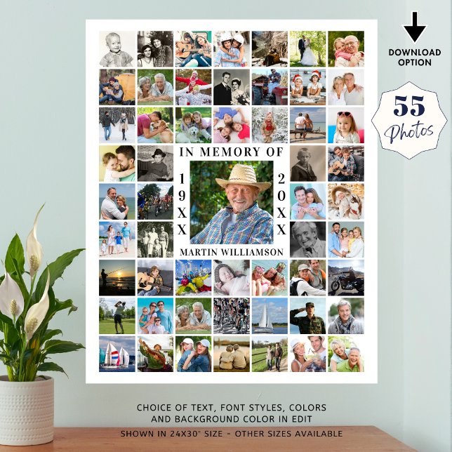 Póster Collage de Fotos del Memorial 55 En Memoria (Subido por el creador)