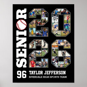 Póster Collage de fotos deportivas del equipo de béisbol