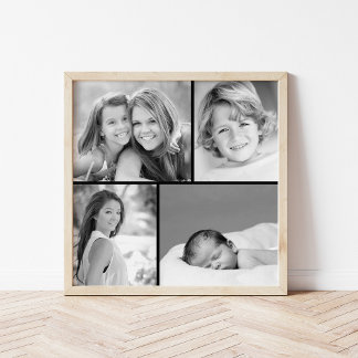 Póster Collage de Fotos Familiares