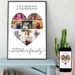 Póster Collage de fotos Juntos Personalizado Love Heart 9<br><div class="desc">Crea tu propio poster personalizado con 9 de tus fotos favoritas y tu(s) apellido(s). La plantilla de fotos está configurada para crear un collage de fotos en forma de corazón de amor, mostrando tus fotos en una mezcla de retratos y paisajes. Carga tus fotos trabajando en filas, de arriba a...</div>