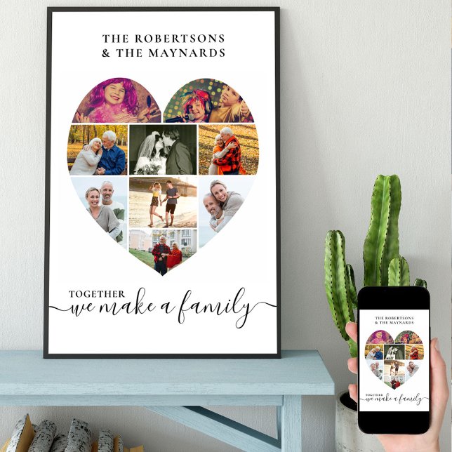 Póster Collage de fotos Juntos Personalizado Love Heart 9 (Subido por el creador)