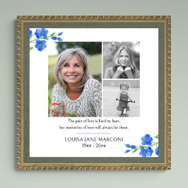 Póster Collage de fotos me olvida no funeral