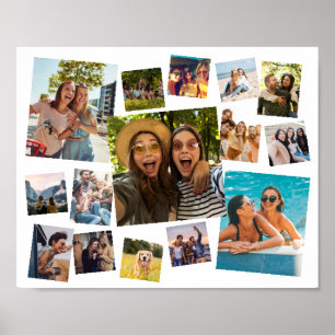 Póster Collage de fotos moderno de 15