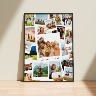 Póster Collage de fotos moderno de carátula de imágenes