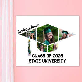 Póster Collage de fotos moderno de forma de cierre de gra