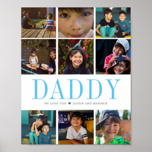 Póster Collage de fotos moderno de Instagram Square   9 F