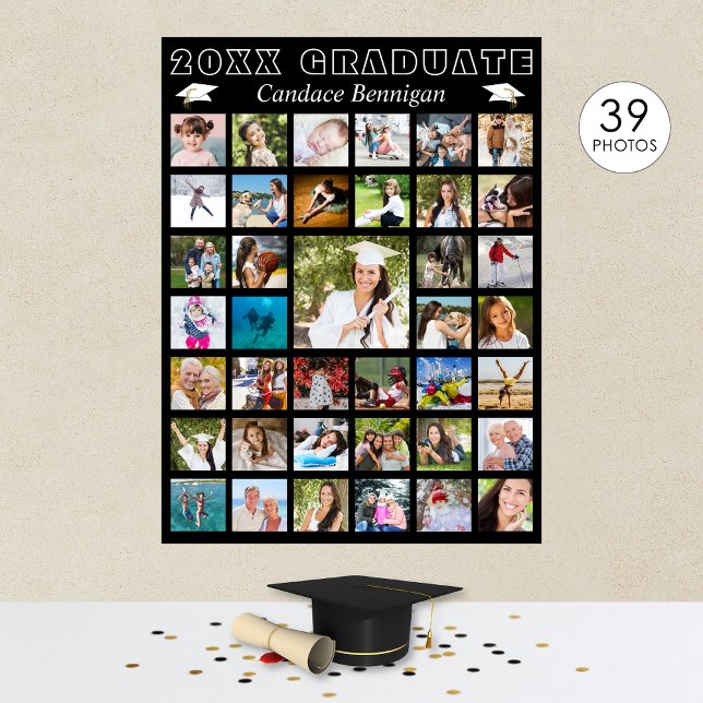 Póster Collage de fotos moderno de la fiesta de graduació (Subido por el creador)