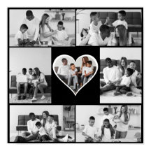 Collage de fotos negro y blanco 7