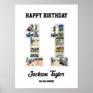 Póster collage de fotos número 11 del 11º aniversario del