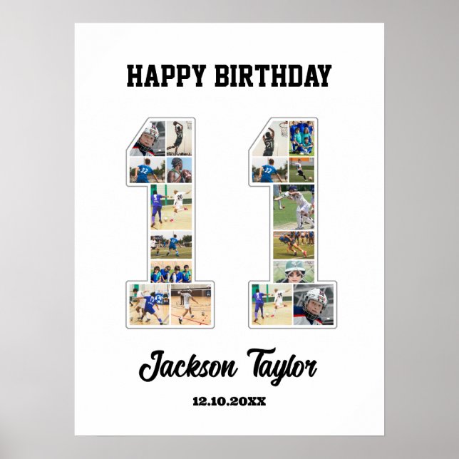 Póster collage de fotos número 11 del 11º aniversario del (Frente)