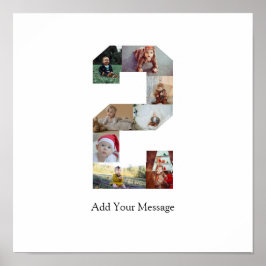 Póster Collage de fotos número 2 en blanco y negro