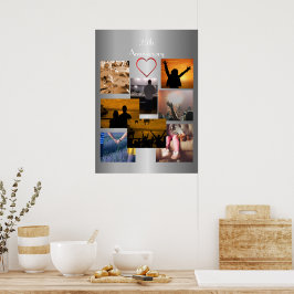 Póster Collage de Fotos Personalizado 25 Aniversario