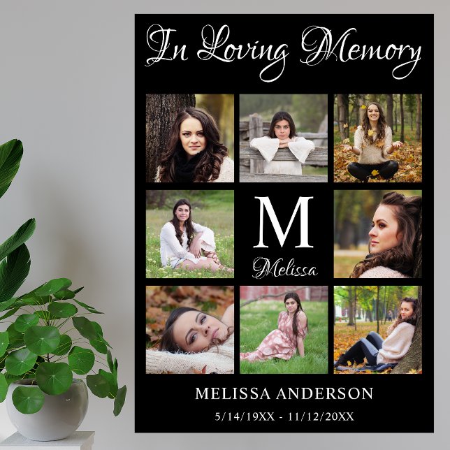 Póster Collage de fotos personalizado de memoria de amor  (Subido por el creador)