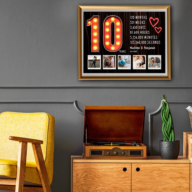 Póster Collage de fotos Personalizado del Corazón Retro 1 (Subido por el creador)