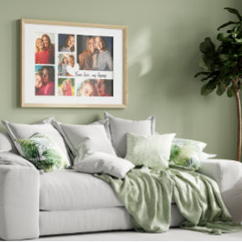 Póster Collage de fotos Personalizado del Día de la Madre