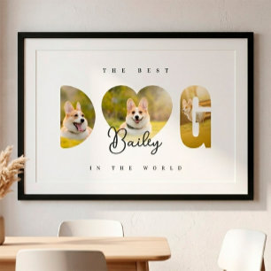 Póster Collage de Fotos Personalizado EL MEJOR PERRO 3