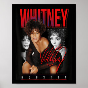 Póster Collage de fotos retro Whitney Houston