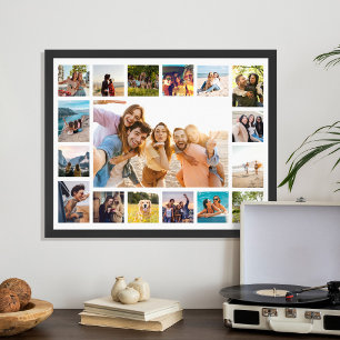 Póster Collage de fotos sencillo moderno de 17