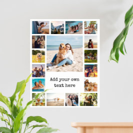 Póster Collage de fotos sencillo moderno de 17