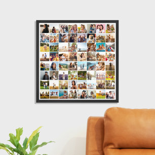 Póster Collage de fotos sencillo y moderno de 64