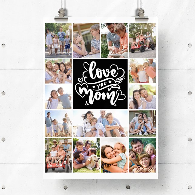 Póster Collage de fotos Te Ama Mamá 15 Fotos (Subido por el creador)