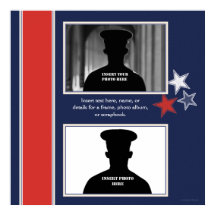 Collage de fotos temático de las estrellas patriót