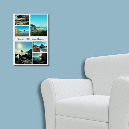 Póster Collage de fotos tranquilo de la playa de verano