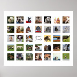 Póster COLLAGE DE FOTOS WALL ART -34 Square Photos Instag