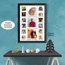 Collage de fotos Y Texto Retro personalizado