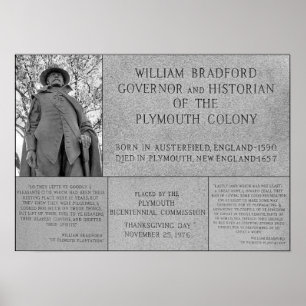 Póster Collage de Gov William Bradford - poster